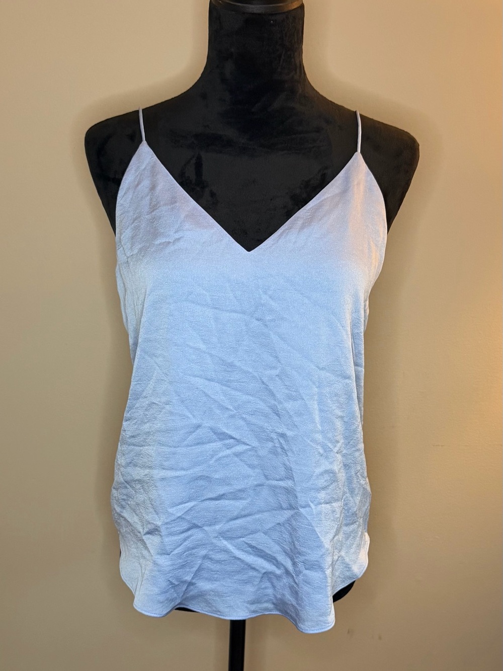 Express Pale Blue V-Neck Spaghetti Strap Cami